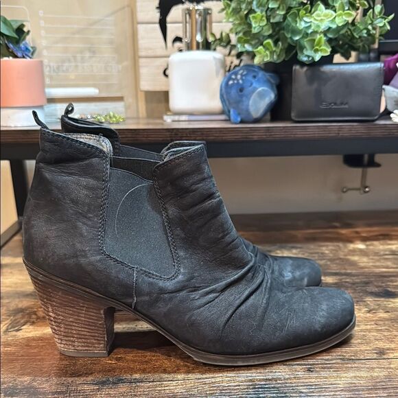 Paul Green Black Ankle Boots size 6.5 - Picture 1 of 10